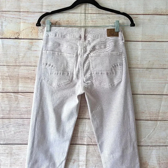 American Eagle Next Level Stretch Jegging Jeans Size 6L Light Pink Slim Leg - Picture 10 of 11